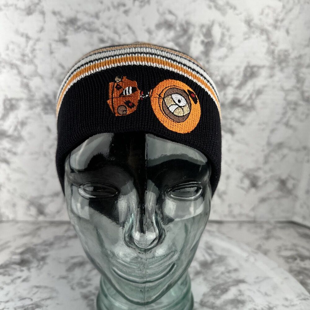 South Park 1998 Vintage Dead Kenny Beanie Hat Stanley DeSantis Orange Black - Picture 5 of 9